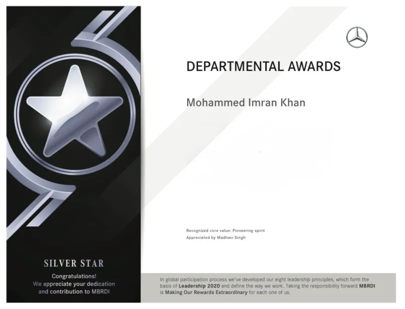 Silver Star Award - Pioneering Spirit