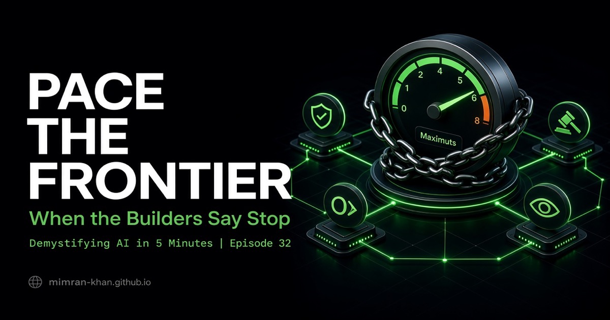 Pace the Frontier: When the Builders Say Stop