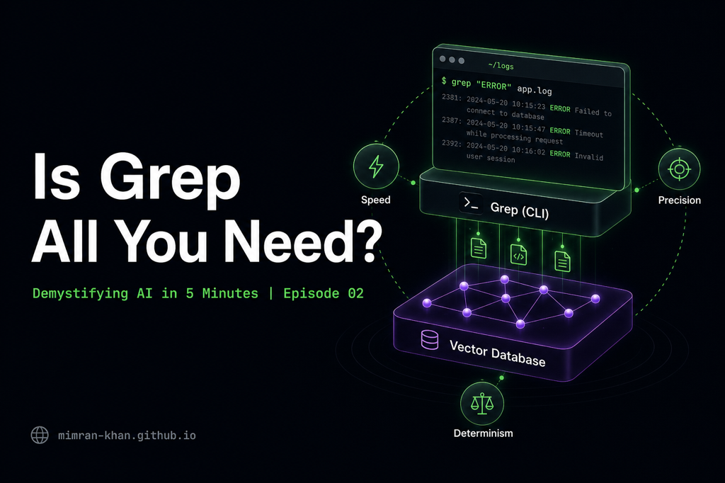 Grep vs Vector Search - 93.1% vs 76.7% accuracy in agent benchmarks