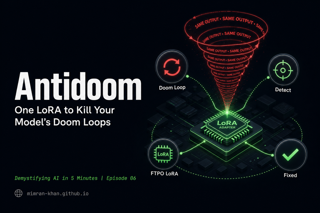 Antidoom - One LoRA to Kill Your Model's Doom Loops