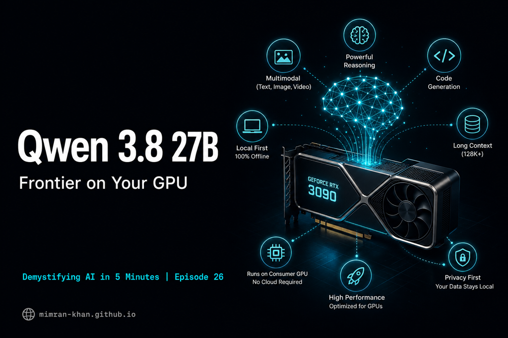 Qwen 3.8 27B - Frontier on Your GPU