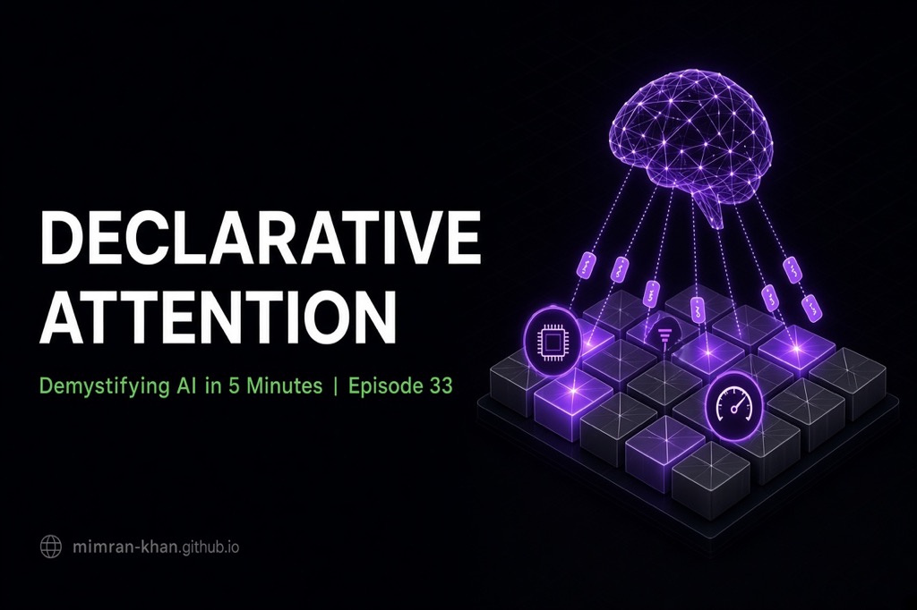 Declarative Attention - Models Control Their Own KV Cache